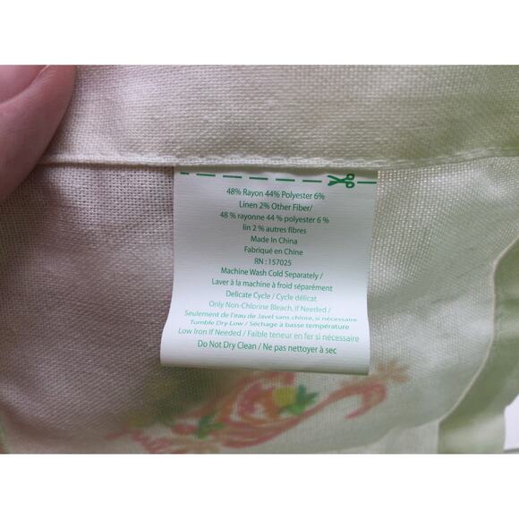 Lilly Pulitzer Cloth Cocktail Napkin Fruity Flamingo Set of 4 NIB - Picture 5 of 6